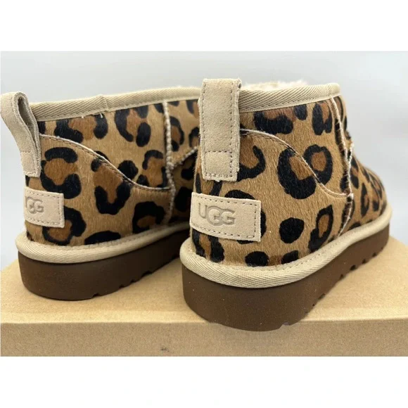UGG Classic Ultra Mini Boot Leopard Print Women's Size 9 NWOB - Picture 4 of 5